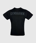 Playera athletic fit de entrenamiento para hombre color negro - vista frontal