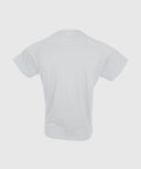 Playera athletic fit de entrenamiento para gym color blanco - vista trasera
