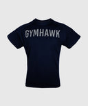 Playera athletic fit de entrenamiento para hombre color marino - vista frontal