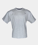 Playera oversize de entrenamiento para hombre color gris - vista frontal