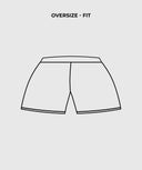 Short de entrenamiento para gym color negro - vista trasera
