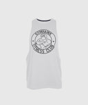 Playera tank top de entrenamiento para hombre color blanco - vista frontal
