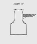 Playera tank top de entrenamiento para gym - vista trasera

