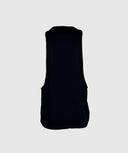 Playera tank top de entrenamiento para gym color negro - vista trasera
